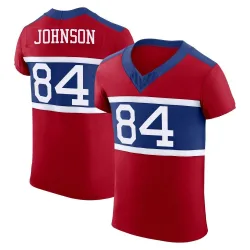 Men's Theo Johnson New York Giants No.84 Elite Century Alternate Vapor F.U.S.E. Jersey - Red