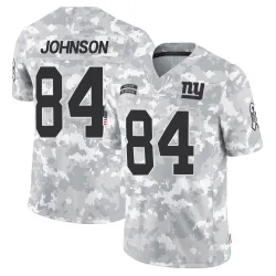Men's Theo Johnson New York Giants No.84 Limited 2024 Salute to Service Jersey - Arctic Camo