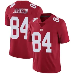 Men's Theo Johnson New York Giants No.84 Limited Alternate Vapor Untouchable Jersey - Red