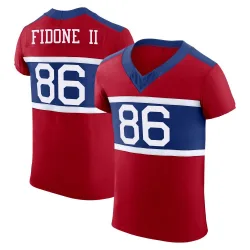 Men's Thomas Fidone II New York Giants No.86 Elite Century Alternate Vapor F.U.S.E. Jersey - Red