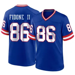 Men's Thomas Fidone II New York Giants No.86 Game Classic Jersey - Royal