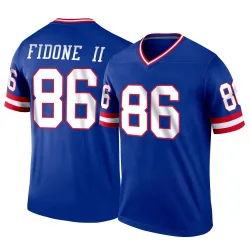 Men's Thomas Fidone II New York Giants No.86 Legend Classic Jersey - Royal