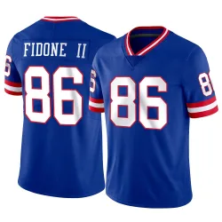 Men's Thomas Fidone II New York Giants No.86 Limited Classic Vapor Jersey