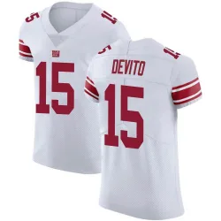 Men's Tommy DeVito New York Giants No.15 Elite Vapor Untouchable Jersey - White