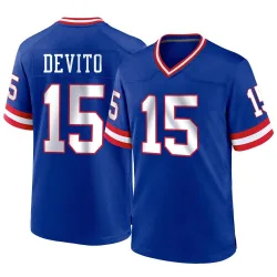 Men's Tommy DeVito New York Giants No.15 Game Classic Jersey - Royal