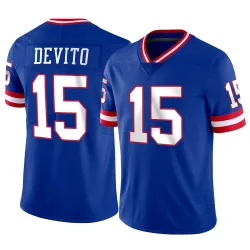 Men's Tommy DeVito New York Giants No.15 Limited Classic Vapor Jersey