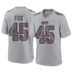 Men's Tomon Fox New York Giants No.45 Game Atmosphere Fashion Jersey - Gray