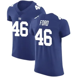 Men's Trace Ford New York Giants No.46 Elite Team Color Vapor Untouchable Jersey - Royal