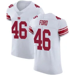 Men's Trace Ford New York Giants No.46 Elite Vapor Untouchable Jersey - White