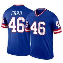 Men's Trace Ford New York Giants No.46 Legend Classic Jersey - Royal