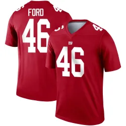 Men's Trace Ford New York Giants No.46 Legend Inverted Jersey - Red