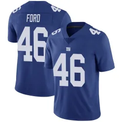 Men's Trace Ford New York Giants No.46 Limited Team Color Vapor Untouchable Jersey - Royal
