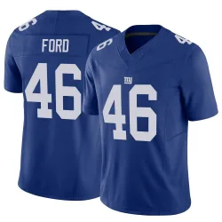 Men's Trace Ford New York Giants No.46 Limited Vapor F.U.S.E. Jersey - Royal