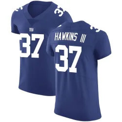 Men's Tre Hawkins III New York Giants No.37 Elite Team Color Vapor Untouchable Jersey - Royal