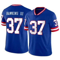 Men's Tre Hawkins III New York Giants No.37 Limited Classic Vapor Jersey