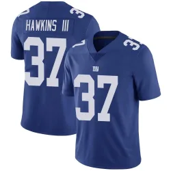 Men's Tre Hawkins III New York Giants No.37 Limited Team Color Vapor Untouchable Jersey - Royal