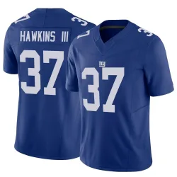 Men's Tre Hawkins III New York Giants No.37 Limited Vapor F.U.S.E. Jersey - Royal
