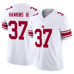 Men's Tre Hawkins III New York Giants No.37 Limited Vapor F.U.S.E. Jersey - White