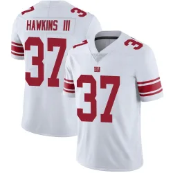 Men's Tre Hawkins III New York Giants No.37 Limited Vapor Untouchable Jersey - White
