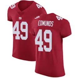 Men's Tremaine Edmunds New York Giants No.49 Elite Alternate Vapor Untouchable Jersey - Red
