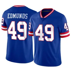 Men's Tremaine Edmunds New York Giants No.49 Limited Classic Vapor Jersey