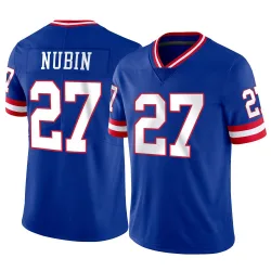 Men's Tyler Nubin New York Giants No.27 Limited Classic Vapor Jersey