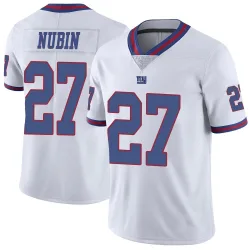 Men's Tyler Nubin New York Giants No.27 Limited Color Rush Jersey - White