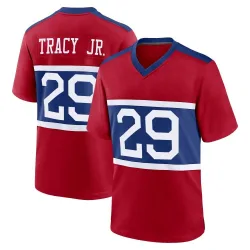 Men's Tyrone Tracy Jr. New York Giants No.29 Game Century Alternate Jersey - Red