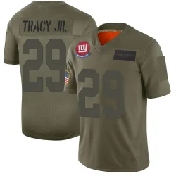 Men's Tyrone Tracy Jr. New York Giants No.29 Limited 2019 Salute to Service Jersey - Camo