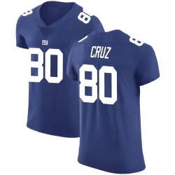 Men's Victor Cruz New York Giants No.80 Elite Team Color Vapor Untouchable Jersey - Royal