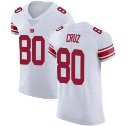 Men's Victor Cruz New York Giants No.80 Elite Vapor Untouchable Jersey - White