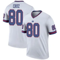 Men's Victor Cruz New York Giants No.80 Legend Color Rush Jersey - White