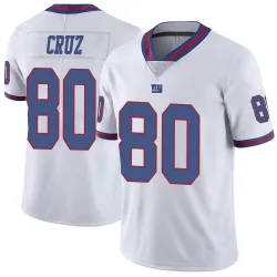 Men's Victor Cruz New York Giants No.80 Limited Color Rush Jersey - White