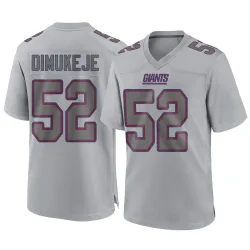 Men's Victor Dimukeje New York Giants No.52 Game Atmosphere Fashion Jersey - Gray