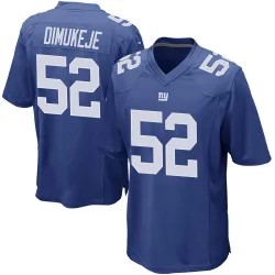Men's Victor Dimukeje New York Giants No.52 Game Team Color Jersey - Royal