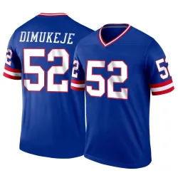Men's Victor Dimukeje New York Giants No.52 Legend Classic Jersey - Royal