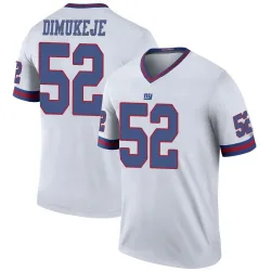 Men's Victor Dimukeje New York Giants No.52 Legend Color Rush Jersey - White