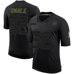 Men's Victor Dimukeje New York Giants No.52 Limited 2020 Salute To Service Retired Jersey - Black