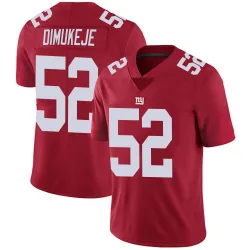 Men's Victor Dimukeje New York Giants No.52 Limited Alternate Vapor Untouchable Jersey - Red