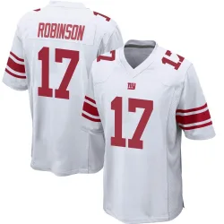Men's Wan'Dale Robinson New York Giants No.17 Game Jersey - White