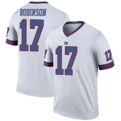 Men's Wan'Dale Robinson New York Giants No.17 Legend Color Rush Jersey - White