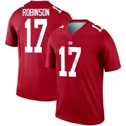 Men's Wan'Dale Robinson New York Giants No.17 Legend Inverted Jersey - Red