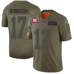 Men's Wan'Dale Robinson New York Giants No.17 Limited 2019 Salute to Service Jersey - Camo