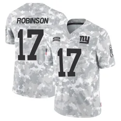 Men's Wan'Dale Robinson New York Giants No.17 Limited 2024 Salute to Service Jersey - Arctic Camo
