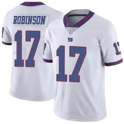 Men's Wan'Dale Robinson New York Giants No.17 Limited Color Rush Jersey - White