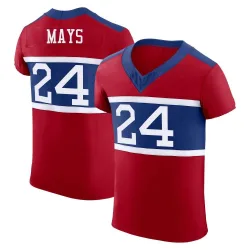 Men's Willie Mays New York Giants No.24 Elite Century Alternate Vapor F.U.S.E. Jersey - Red