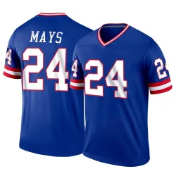 Men's Willie Mays New York Giants No.24 Legend Classic Jersey - Royal