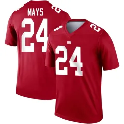 Men's Willie Mays New York Giants No.24 Legend Inverted Jersey - Red