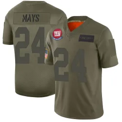 Men's Willie Mays New York Giants No.24 Limited 2019 Salute to Service Jersey - Camo