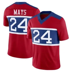 Men's Willie Mays New York Giants No.24 Limited Century Alternate Vapor F.U.S.E. Jersey - Red